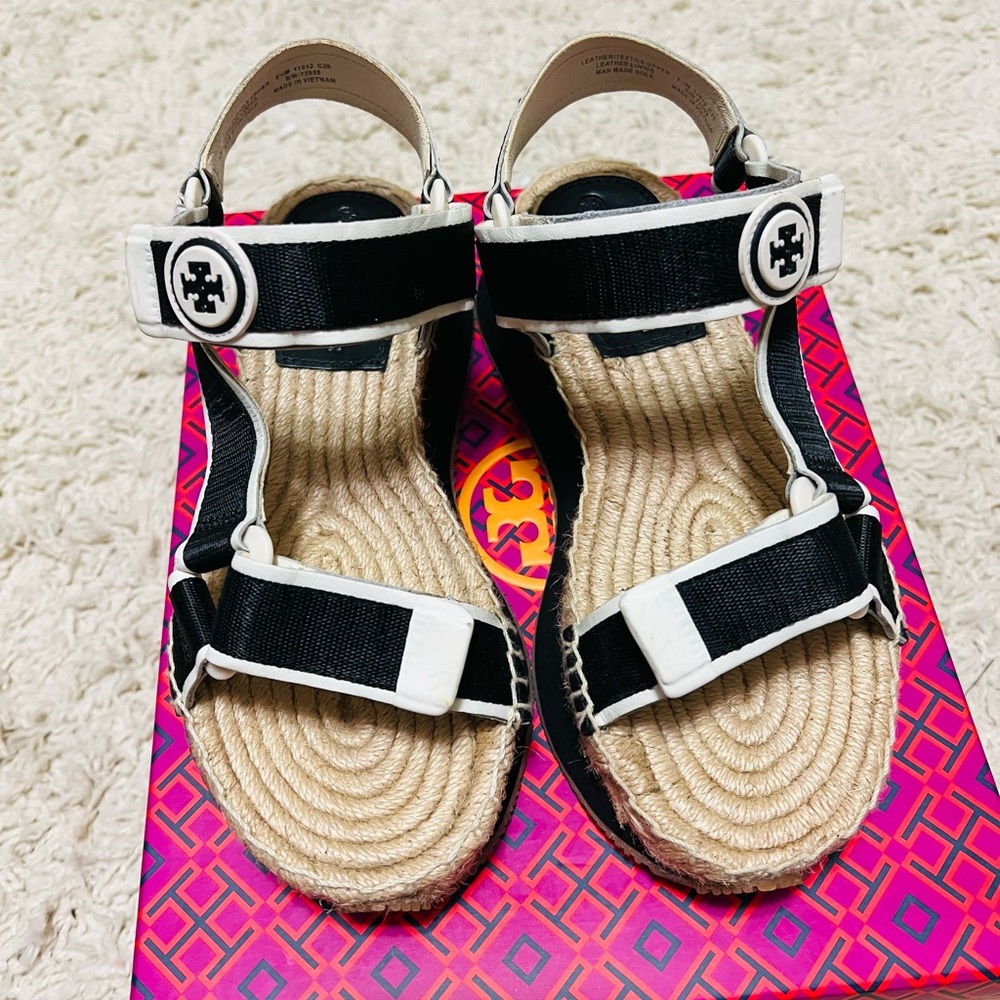 TORY BURCH Espadrille sandal size 6 NIB